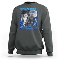 Funny Six Seven Alpha Wolf Sweatshirt Alpha Loading 67 Savage Wolves Moon Meme