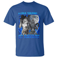 Funny Six Seven Alpha Wolf T Shirt Alpha Loading 67 Savage Wolves Moon Meme