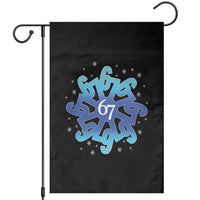 Funny 67 Christmas Snowflake Garden Flag Six Seven Meme Xmas - Wonder Print Shop