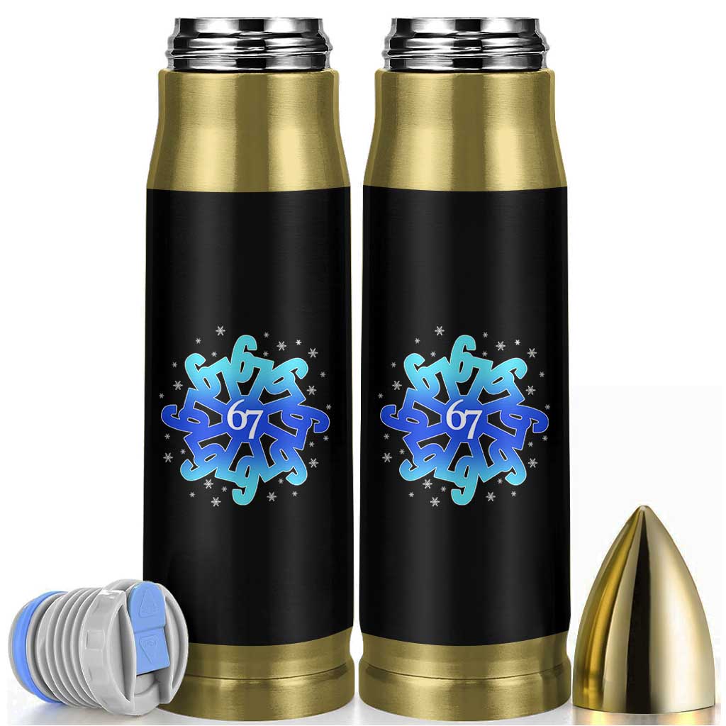 Funny 67 Christmas Snowflake Bullet Tumbler Six Seven Meme Xmas - Wonder Print Shop