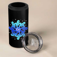 Funny 67 Christmas Snowflake 4 in 1 Can Cooler Tumbler Six Seven Meme Xmas - Wonder Print Shop