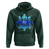 Funny 67 Christmas Snowflake Hoodie Six Seven Meme Xmas - Wonder Print Shop