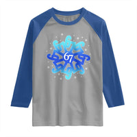 Funny 67 Christmas Snowflake Raglan Shirt Six Seven Meme Xmas - Wonder Print Shop