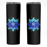 Funny 67 Christmas Snowflake Skinny Tumbler Six Seven Meme Xmas - Wonder Print Shop