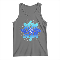 Funny 67 Christmas Snowflake Tank Top Six Seven Meme Xmas - Wonder Print Shop