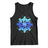 Funny 67 Christmas Snowflake Tank Top Six Seven Meme Xmas - Wonder Print Shop
