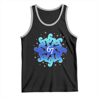 Funny 67 Christmas Snowflake Tank Top Six Seven Meme Xmas - Wonder Print Shop