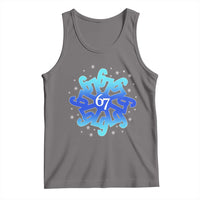 Funny 67 Christmas Snowflake Tank Top Six Seven Meme Xmas - Wonder Print Shop