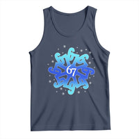 Funny 67 Christmas Snowflake Tank Top Six Seven Meme Xmas - Wonder Print Shop