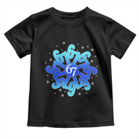 Funny 67 Christmas Snowflake Toddler T Shirt Six Seven Meme Xmas - Wonder Print Shop