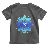 Funny 67 Christmas Snowflake Toddler T Shirt Six Seven Meme Xmas - Wonder Print Shop