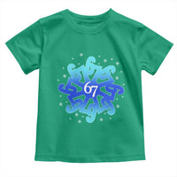 Funny 67 Christmas Snowflake Toddler T Shirt Six Seven Meme Xmas - Wonder Print Shop