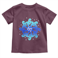 Funny 67 Christmas Snowflake Toddler T Shirt Six Seven Meme Xmas - Wonder Print Shop