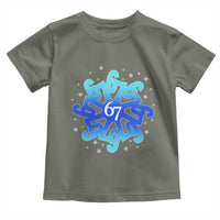 Funny 67 Christmas Snowflake Toddler T Shirt Six Seven Meme Xmas - Wonder Print Shop