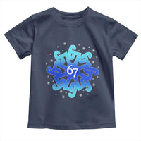 Funny 67 Christmas Snowflake Toddler T Shirt Six Seven Meme Xmas - Wonder Print Shop