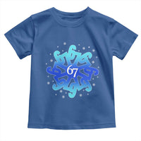 Funny 67 Christmas Snowflake Toddler T Shirt Six Seven Meme Xmas - Wonder Print Shop