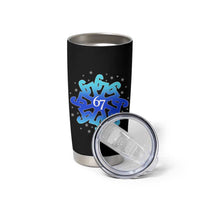 Funny 67 Christmas Snowflake Tumbler Cup Six Seven Meme Xmas - Wonder Print Shop