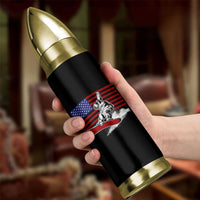 Funny Snowboarding Lover American Flag Winter Sport Bullet Tumbler - Wonder Print Shop