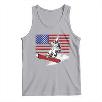 Funny Snowboarding Lover American Flag Winter Sport Tank Top - Wonder Print Shop