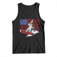 Funny Snowboarding Lover American Flag Winter Sport Tank Top - Wonder Print Shop