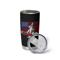 Funny Snowboarding Lover American Flag Winter Sport Tumbler Cup - Wonder Print Shop