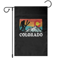 Funny Colorado Skiing Bigfoot Snow Mountain Winter Sport Garden Flag - Wonder Print Shop