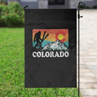 Funny Colorado Skiing Bigfoot Snow Mountain Winter Sport Garden Flag - Wonder Print Shop