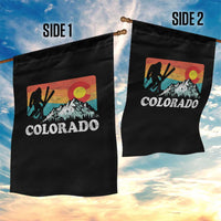 Funny Colorado Skiing Bigfoot Snow Mountain Winter Sport Garden Flag - Wonder Print Shop