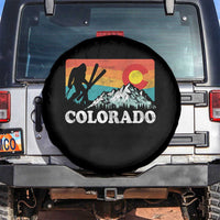 Funny Colorado Skiing Bigfoot Snow Mountain Winter Sport Spare Tire Cover - Wonder Print Shop