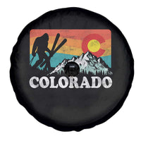 Funny Colorado Skiing Bigfoot Snow Mountain Winter Sport Spare Tire Cover - Wonder Print Shop