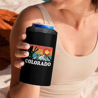 Funny Colorado Skiing Bigfoot Snow Mountain Winter Sport 4 in 1 Can Cooler Tumbler - Wonder Print Shop