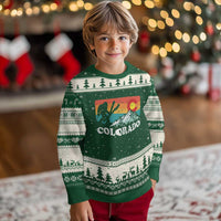 Funny Colorado Skiing Bigfoot Snow Mountain Winter Sport Ugly Christmas Sweater - Wonder Print Shop