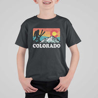 Funny Colorado Skiing Bigfoot Snow Mountain Winter Sport T Shirt For Kid - Wonder Print Shop