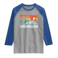 Funny Colorado Skiing Bigfoot Snow Mountain Winter Sport Raglan Shirt - Wonder Print Shop