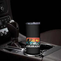 Funny Colorado Skiing Bigfoot Snow Mountain Winter Sport Skinny Tumbler - Wonder Print Shop