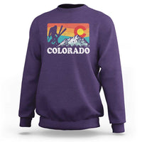 Funny Colorado Skiing Bigfoot Snow Mountain Winter Sport Sweatshirt - Wonder Print Shop