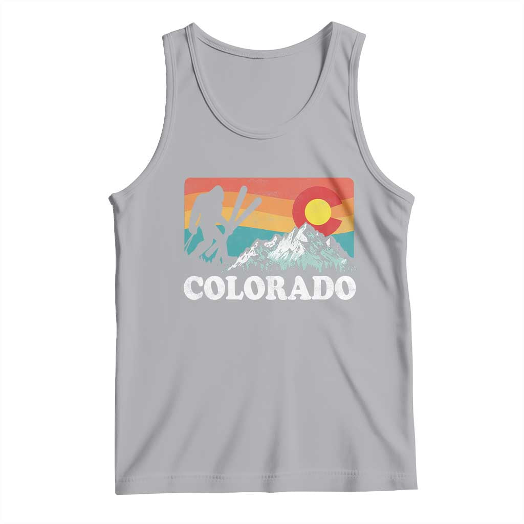Funny Colorado Skiing Bigfoot Snow Mountain Winter Sport Tank Top - Wonder Print Shop