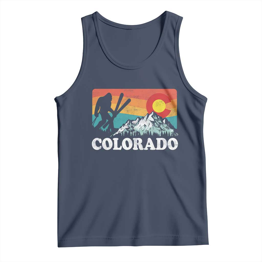Funny Colorado Skiing Bigfoot Snow Mountain Winter Sport Tank Top - Wonder Print Shop