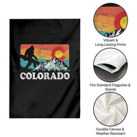 Funny Colorado Snowboarding Bigfoot Mountain Winter Sport Garden Flag - Wonder Print Shop