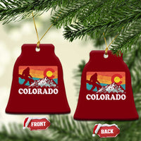 Funny Colorado Snowboarding Bigfoot Mountain Winter Sport Ceramic Ornament - Wonder Print Shop