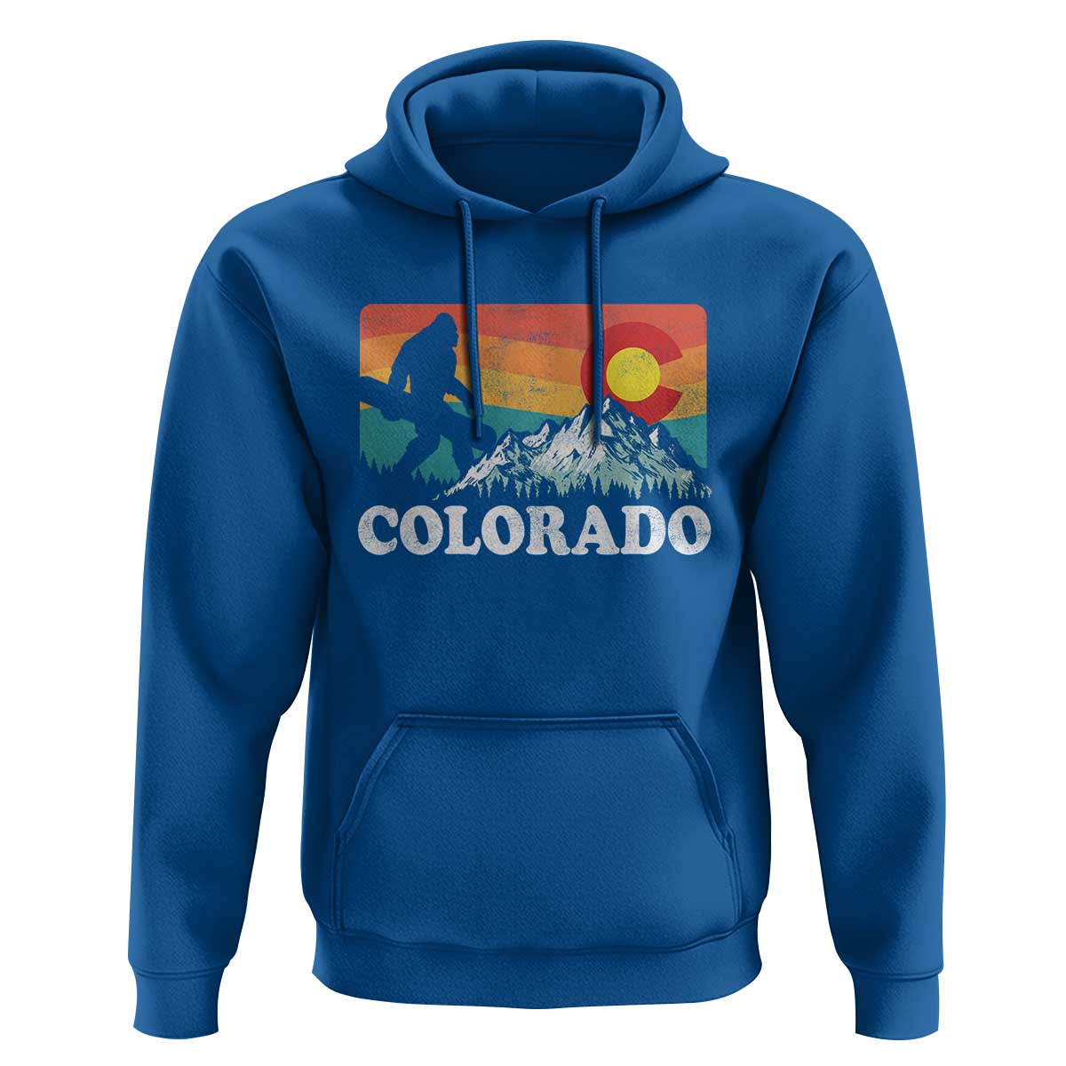 Funny Colorado Snowboarding Bigfoot Mountain Winter Sport Hoodie - Wonder Print Shop