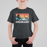 Funny Colorado Snowboarding Bigfoot Mountain Winter Sport T Shirt For Kid - Wonder Print Shop