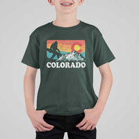 Funny Colorado Snowboarding Bigfoot Mountain Winter Sport T Shirt For Kid - Wonder Print Shop