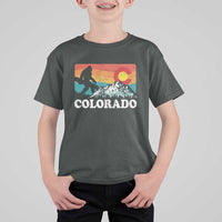Funny Colorado Snowboarding Bigfoot Mountain Winter Sport T Shirt For Kid - Wonder Print Shop