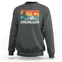 Funny Colorado Snowboarding Bigfoot Mountain Winter Sport Sweatshirt - Wonder Print Shop