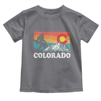 Funny Colorado Snowboarding Bigfoot Mountain Winter Sport Toddler T Shirt - Wonder Print Shop
