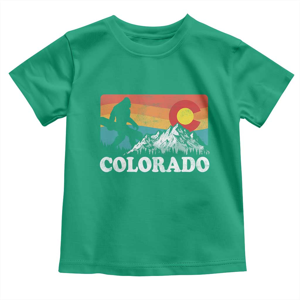 Funny Colorado Snowboarding Bigfoot Mountain Winter Sport Toddler T Shirt - Wonder Print Shop