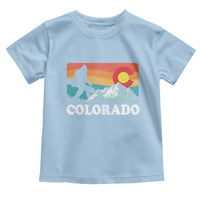 Funny Colorado Snowboarding Bigfoot Mountain Winter Sport Toddler T Shirt - Wonder Print Shop