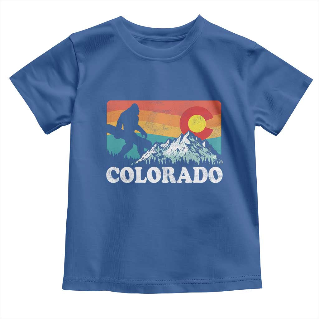 Funny Colorado Snowboarding Bigfoot Mountain Winter Sport Toddler T Shirt - Wonder Print Shop