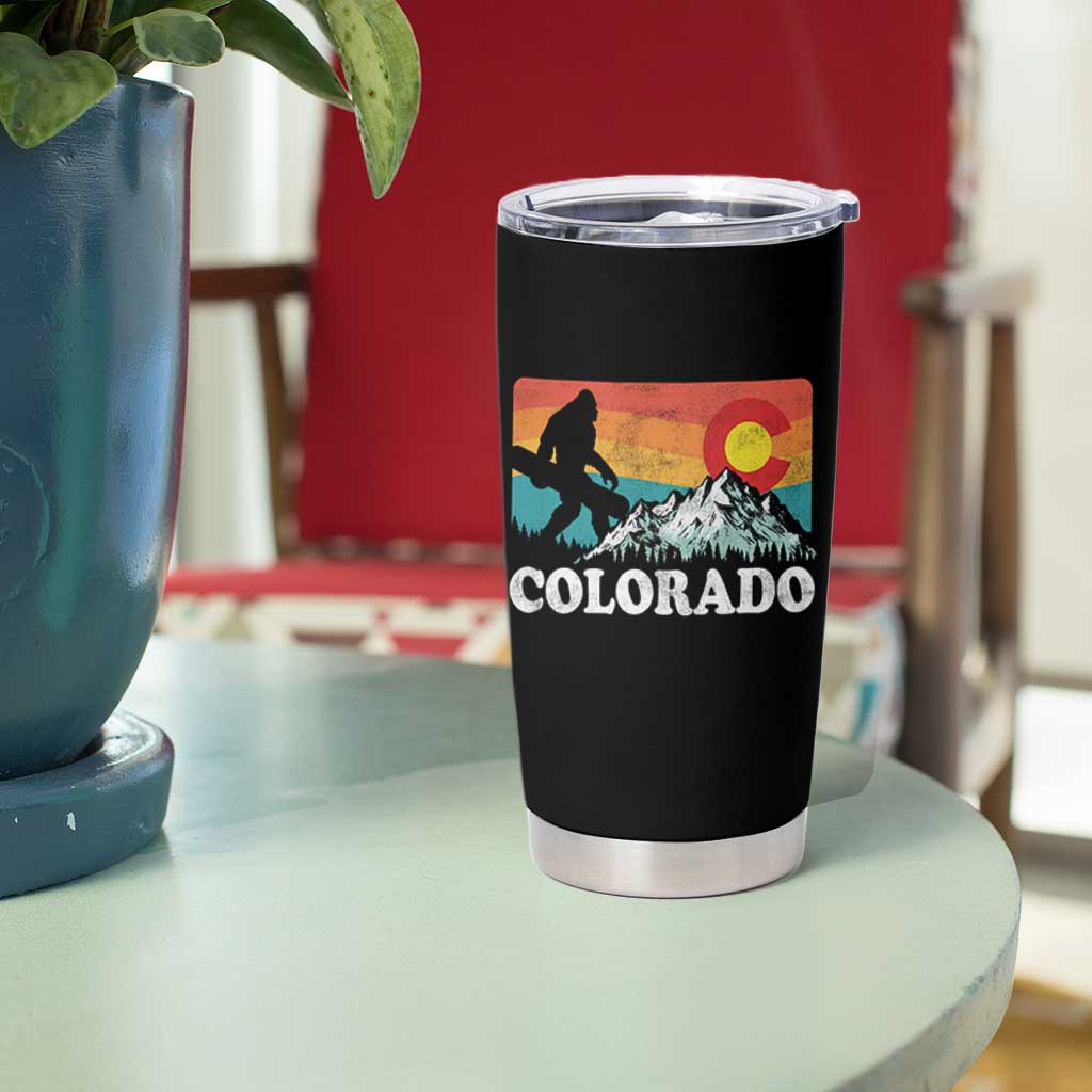 Funny Colorado Snowboarding Bigfoot Mountain Winter Sport Tumbler Cup - Wonder Print Shop